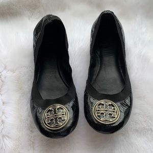 Tory Burch patent leather ballet flats, size 8.5